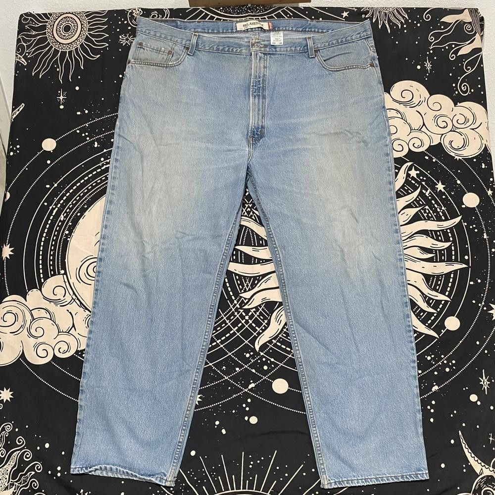 Levi's 550 Jeans Men's 48x30 Blue Cotton Denim Straight Relaxed Streetwear Baggy